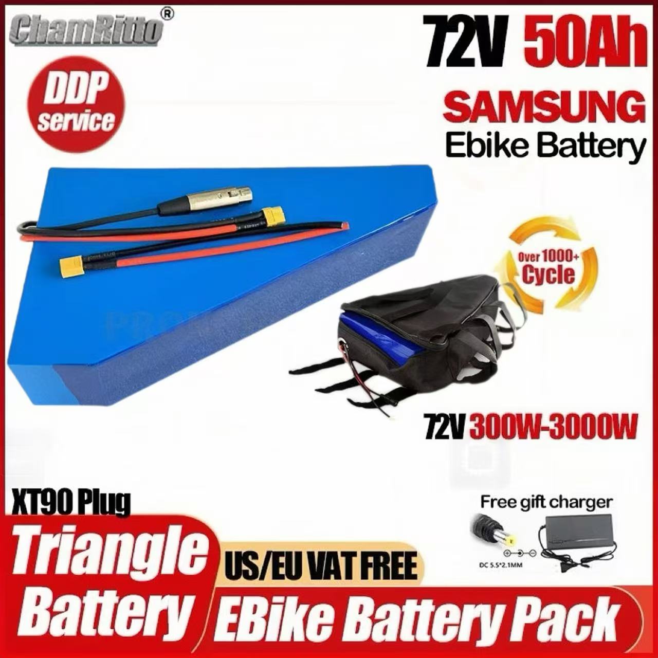 Electric Bicycle Battery 72V 30Ah - Sepeda listrik 72v 3000w Cham Rider