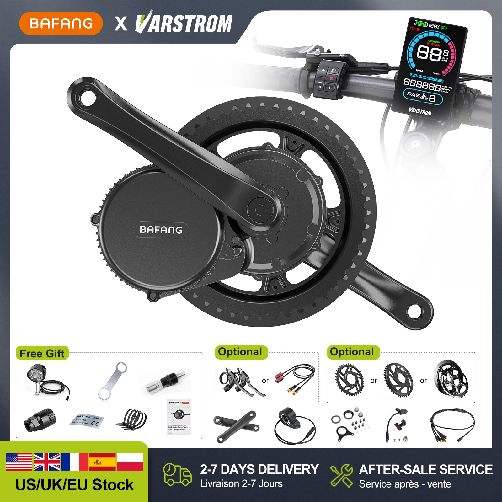 Bafang Bbshd 1000W Conversion Kit - [Stok AS] BAFANG 48V 500W 750W
