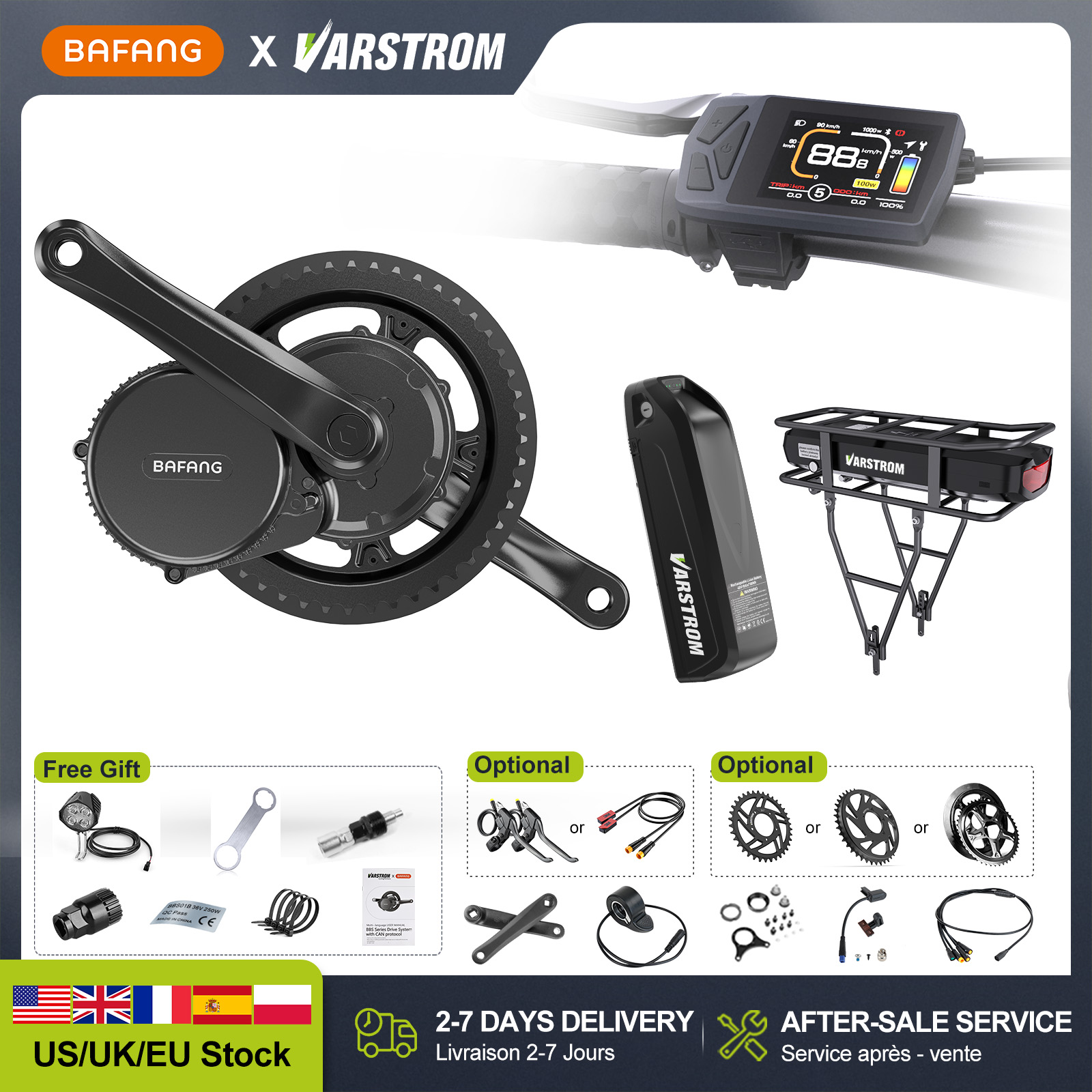 [US Direct] BAFANG 48V 500W750 - Bafang Bbshd 1000W Conversion Kit ulasan dan harga