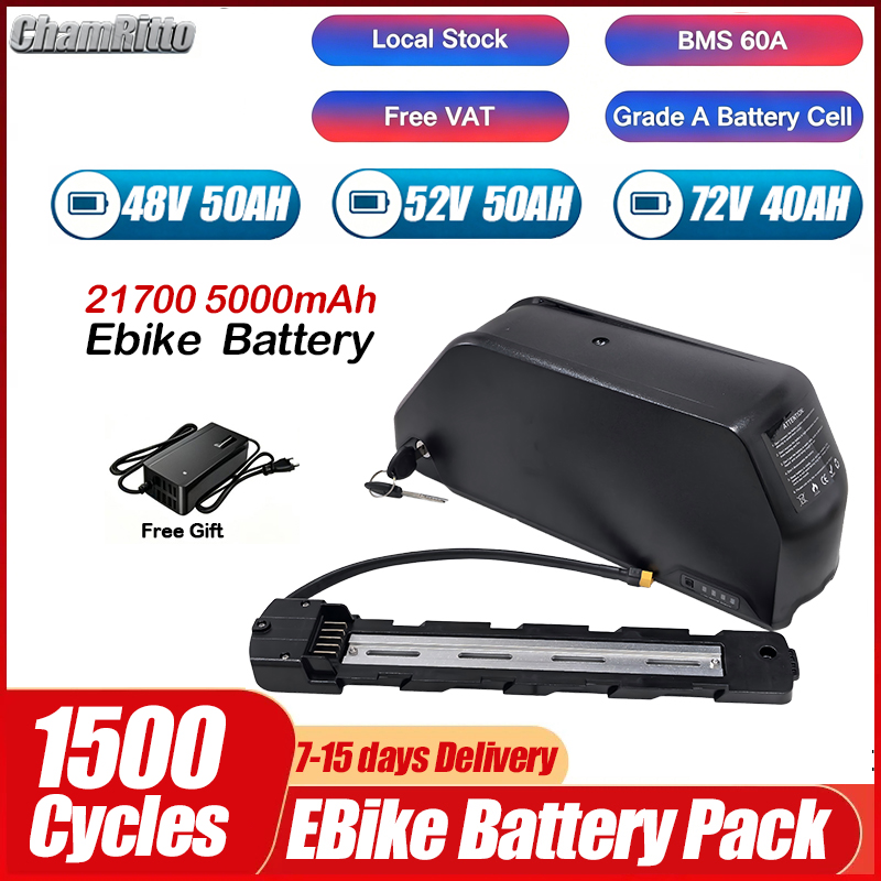 Sepeda listrik 36v 48v 52v 25a - Electric Bicycle Battery 72V 30Ah ulasan dan harga