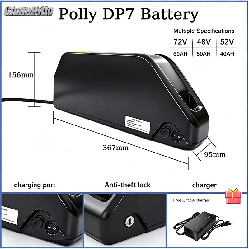 Baterai ebike Hailong 52v 36v  - Electric Bicycle Battery 72V 30Ah ulasan dan harga