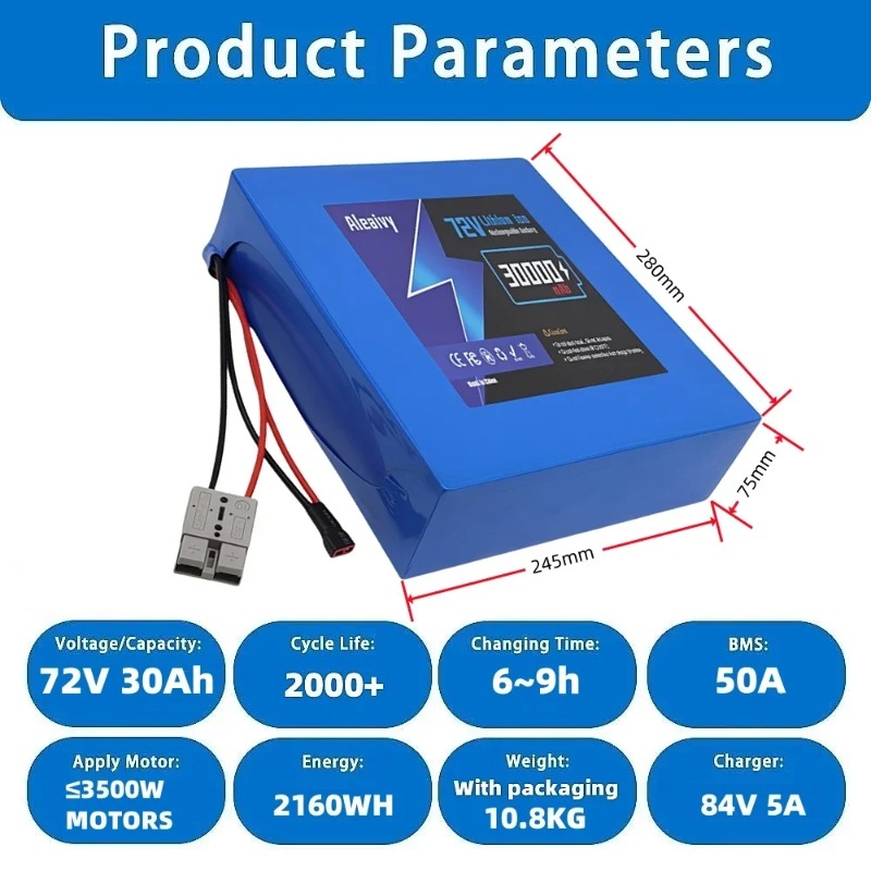 Paket Baterai Lithium 21700 72 - Electric Bicycle Battery 72V 30Ah ulasan dan harga