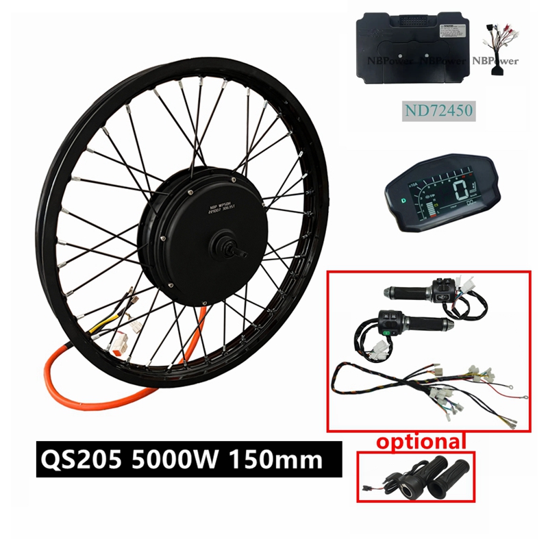 Kit Sepeda Listrik NBpower/QS2 - 72V 5000W Hub Motor Kit ulasan dan harga