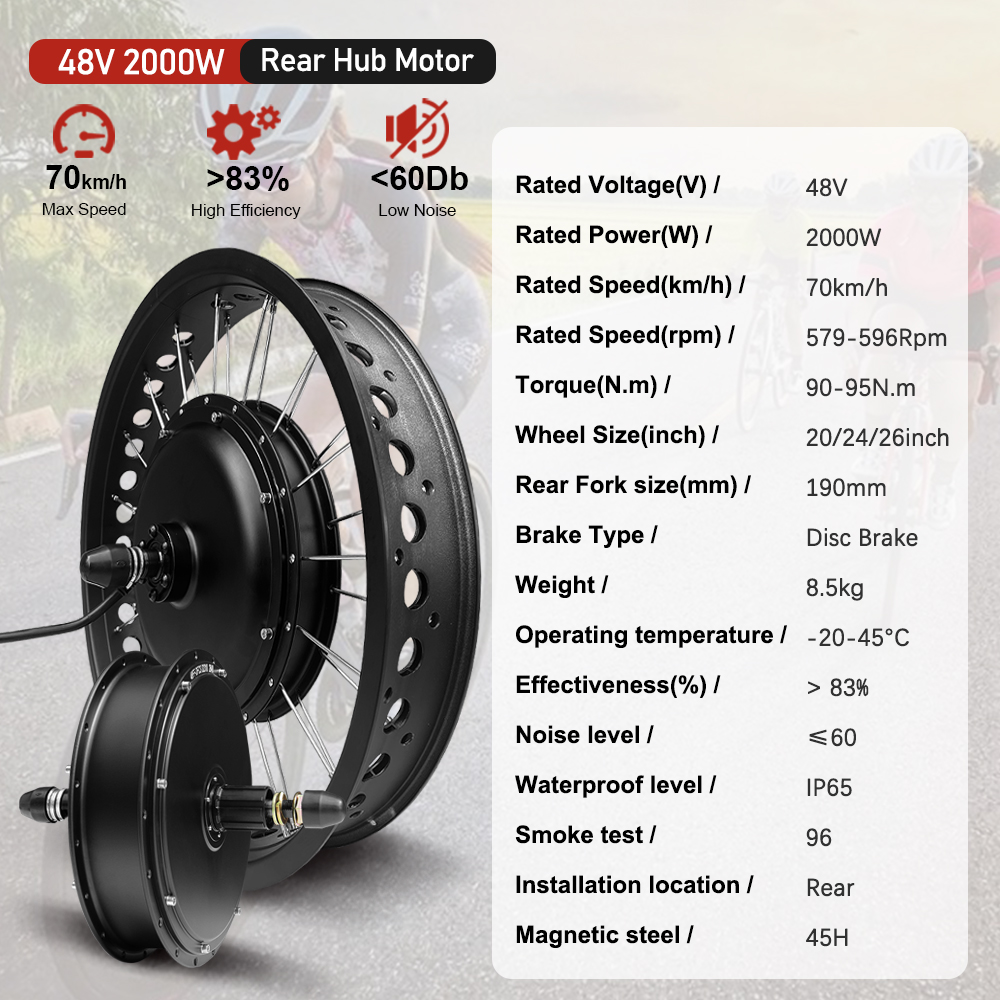 Kit Motor Sepeda Listrik 48V20 - 72V 5000W Hub Motor Kit ulasan dan harga