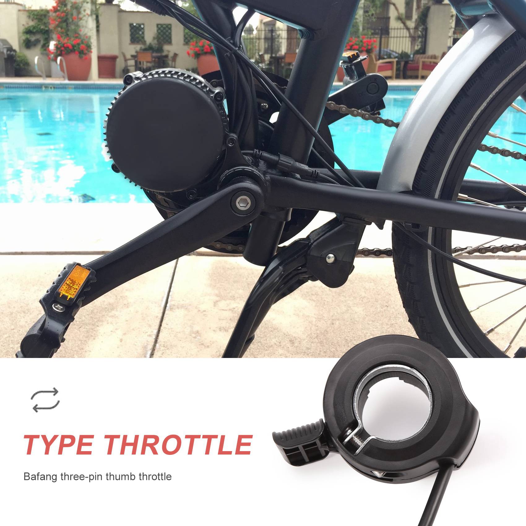Happy New- Thumb Throttle untu - Mid Drive Motor Kit 52V 1000W ulasan dan harga